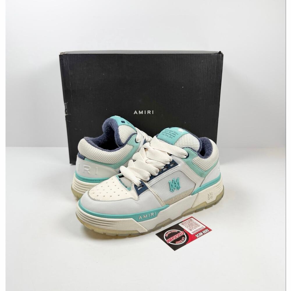 Size 44EU/11US - Amiri MA-1 White Light Blue